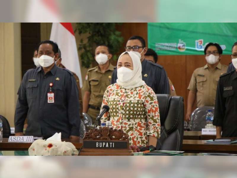 Bupati Bojonegoro Anna Mu'awanah Pimpin Evaluasi SAKIP Tahun 2020