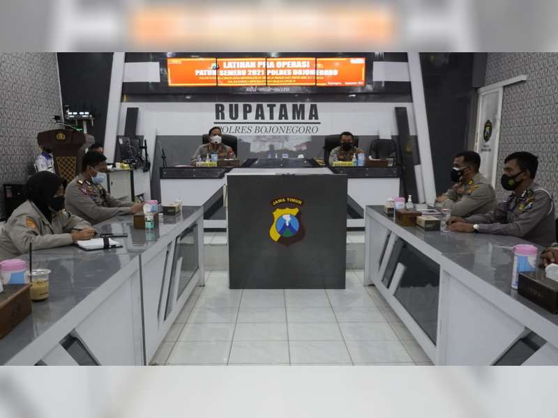 Polres Bojonegoro Gelar Latihan Pra Operasi Patuh Semeru 2021