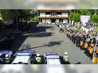 Polres Bojonegoro Laksanakan Apel Gelar Pasukan Operasi Patuh Semeru 2021