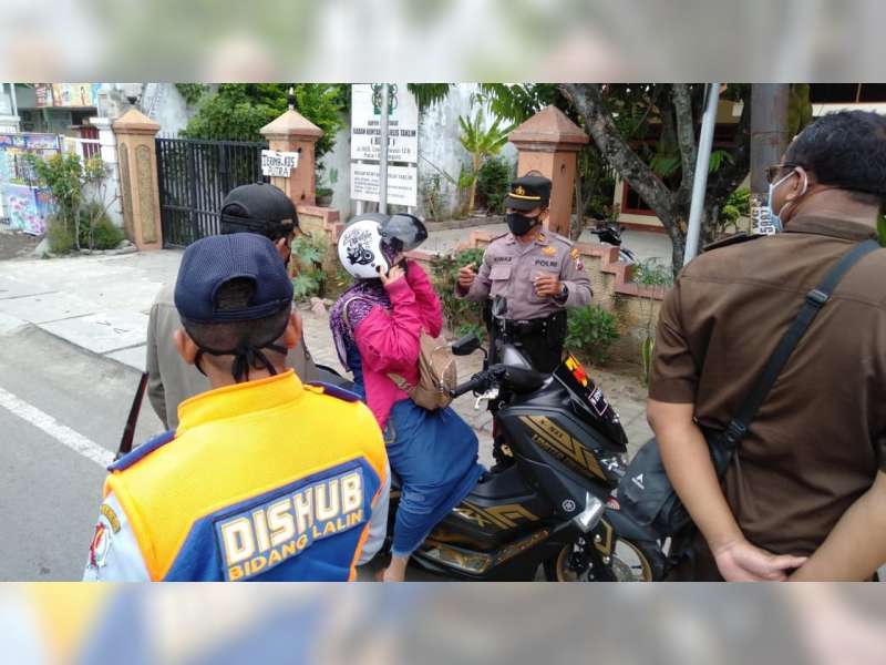 Aparat Gabungan di Bojonegoro Gencar Gelar Operasi Yustisi Protokol Kesehatan