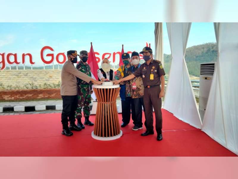 Bendungan Gongseng di Temayang, Bojonegoro, Mulai Dilakukan Pengisian Awal