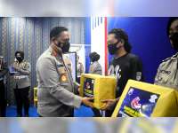 Peringati Hari Lalu Lintas, Polisi Bojonegoro Gelar Vaksinasi dan Bagikan Paket Sembako