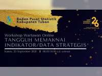 Hari Statistik Nasional, BPS Tuban Gandeng Wartawan Gelar Workshop