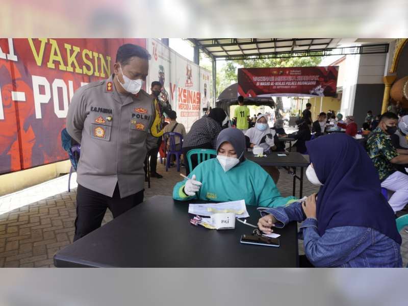 Dorong Percepatan Tercapainya Herd Immunity, Polres Bojonegoro Gencarkan Vaksinasi