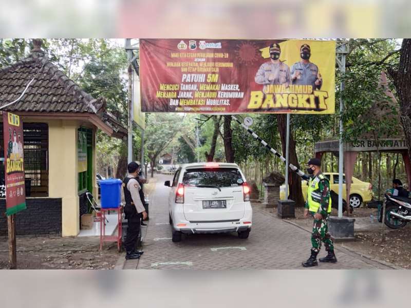 Objek Wisata Mulai Dibuka, Petugas Gabungan di Bojonegoro Gelar Patroli Protokol Kesehatan