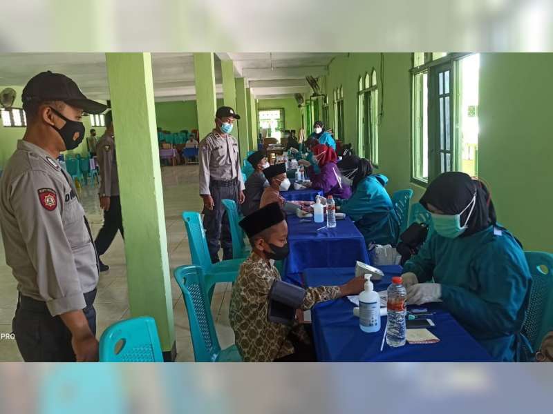 Polres Bojonegoro Gelar Vaksinasi di Dua Tempat di Wilayah Kecamatan Sumberrejo