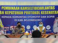 Hari Kedelapan Operasi Patuh Semeru, Sat Lantas Polres Bojonegoro Gelar Pembinaan