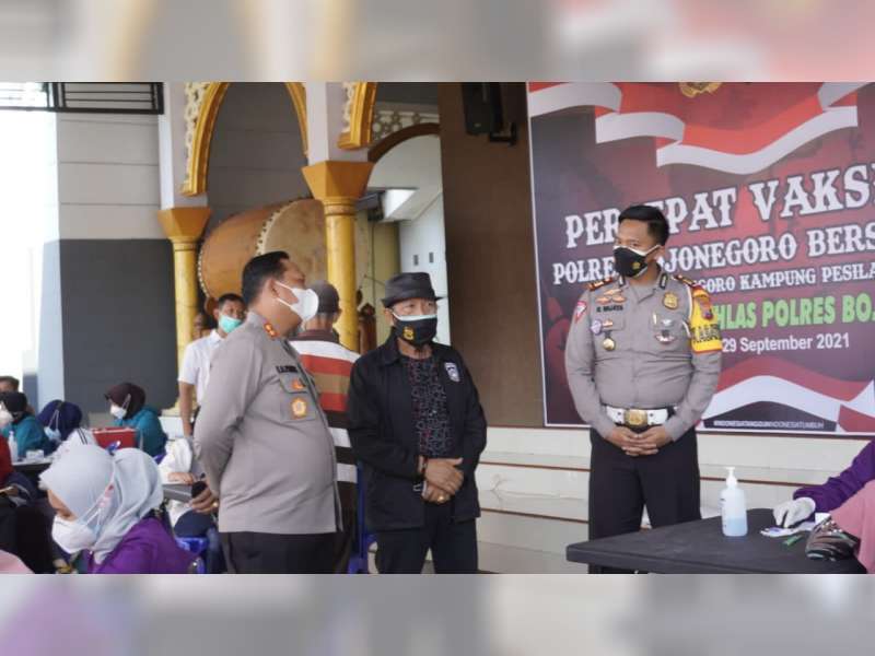 Percepat Vaksinasi, Polres Bojonegoro Gandeng Komunitas Perguruan Silat