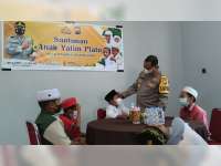 Implementasi Program Astuti, Kapolres Bojonegoro Santuni Anak Yatim Piatu