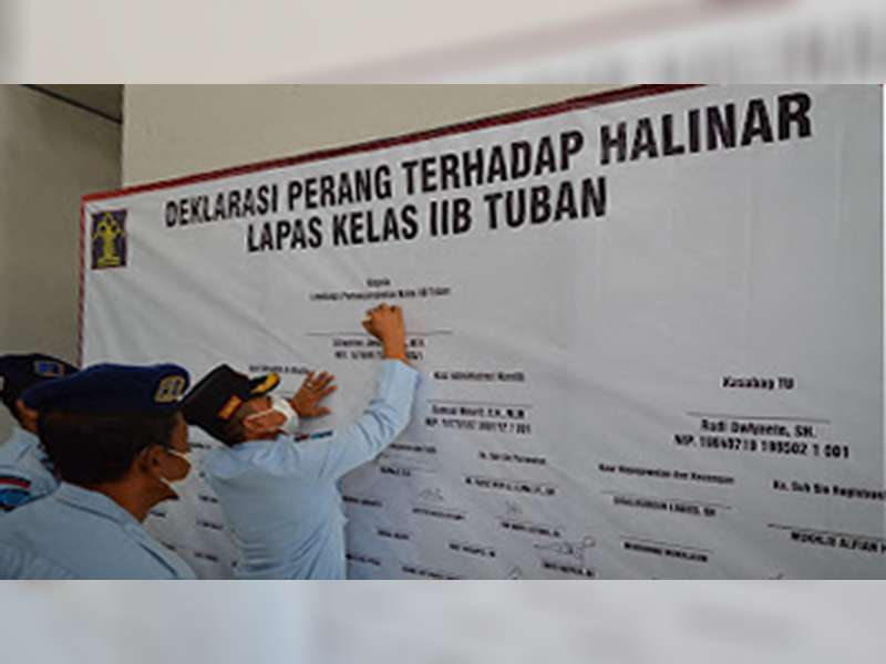 Lapas Tuban Deklarasikan Perang terhadap Penyalahgunaan HP, Pungli, dan Peredaran Narkoba