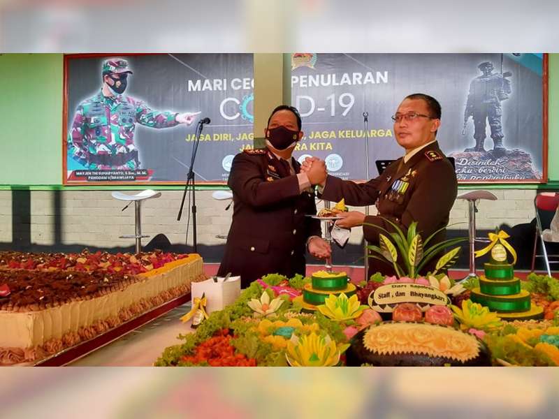 HUT TNI Ke-76, Kapolres Beri Surprise untuk Kodim Bojonegoro