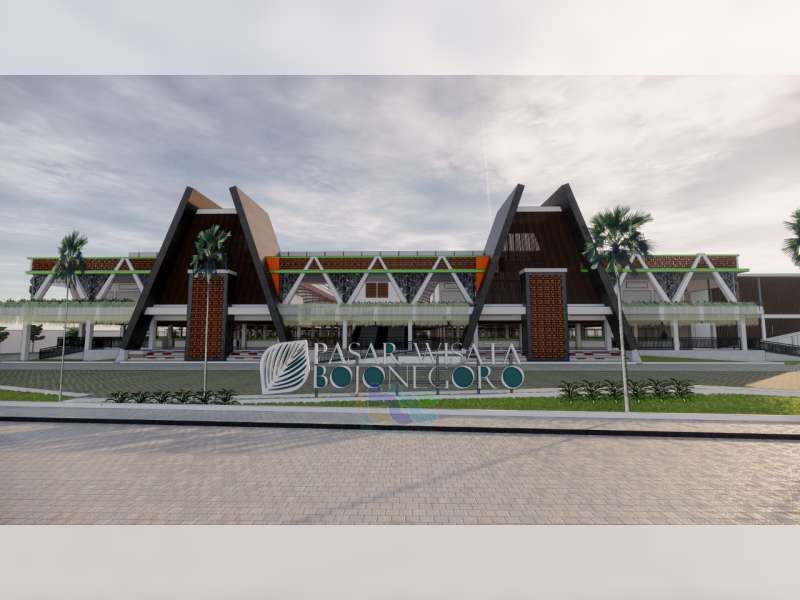 Progres Pembangunan Pasar Wisata Bojonegoro Capai 67 Persen
