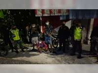 Aparat Gabungan di Kalitidu, Bojonegoro, Gelar Razia Atribut Perguruan Silat dan Knalpot Brong