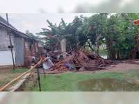 Diduga Sudah Lapuk, Dapur Milik Warga Sumberrejo, Bojonegoro, Roboh Diterjang Angin Kencang