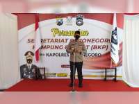Kapolres AKBP EG Pandia Resmikan Sekretariat Bojonegoro Kampung Pesilat