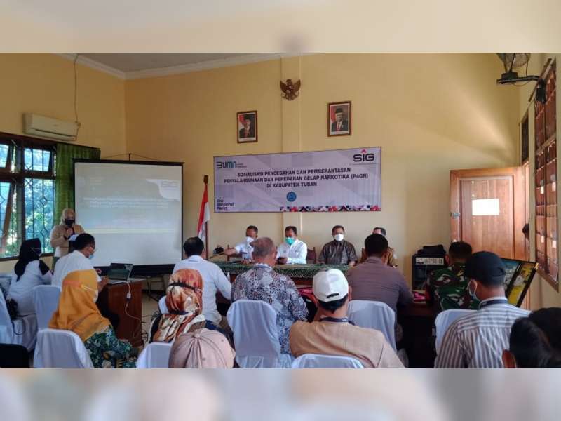 Gandeng BNNK Tuban, SIG Sosialisasikan Bahaya Penyalahgunaan Narkotika