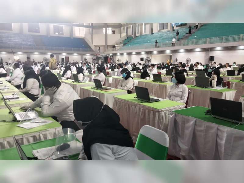 CPNS Asal Tuban dan Lamongan Ikuti Seleksi Kompetensi Dasar di Bojonegoro
