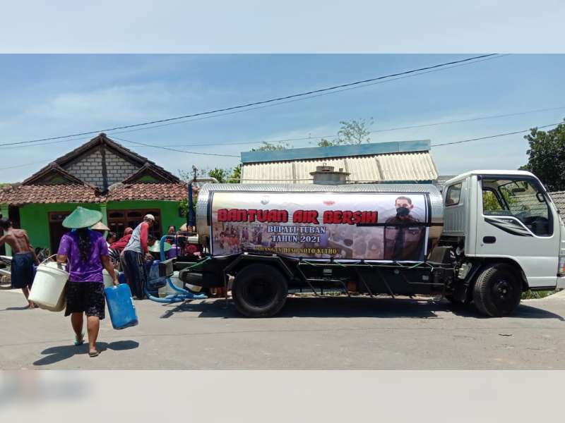 Dampak Musim Kemarau, 46 Dusun di Kabupaten Tuban Alami Kekeringan dan Krisis Air Bersih