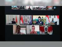 Wakil Bupati Blora Ikuti Rakor Evaluasi PPKM Jawa-Bali Secara Virtual