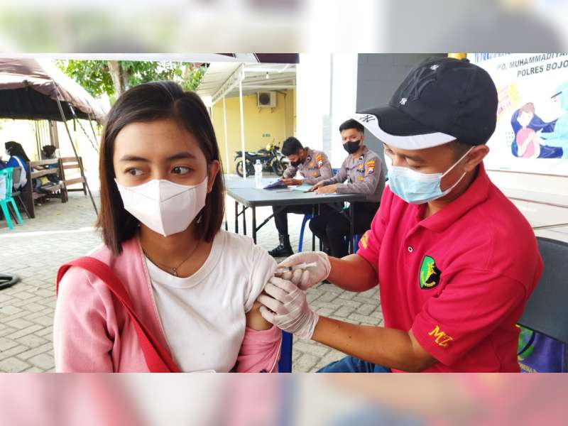 Capaian Vaksinasi Jadi Indikator Level PPKM, Polres Bojonegoro Genjot Vaksinasi