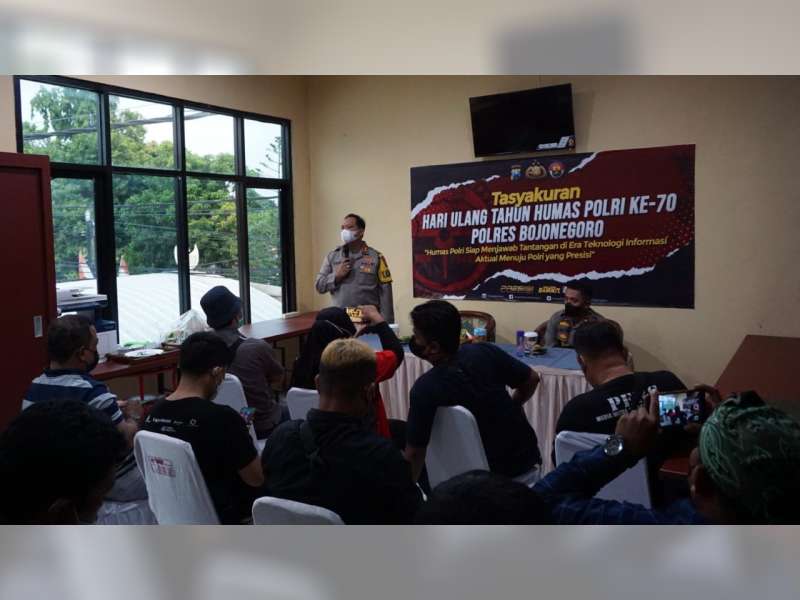 Polres Bojonegoro Gelar Syukuran Peringati Hari Jadi Ke-70 Humas Polri