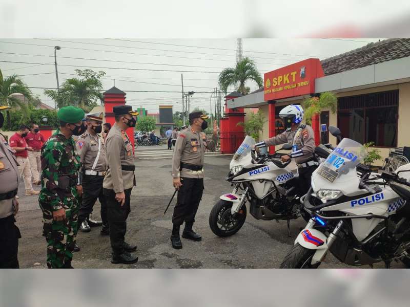 Polres Blora Laksanakan Apel Gelar Pasukan Operasi Zebra Candi 2021