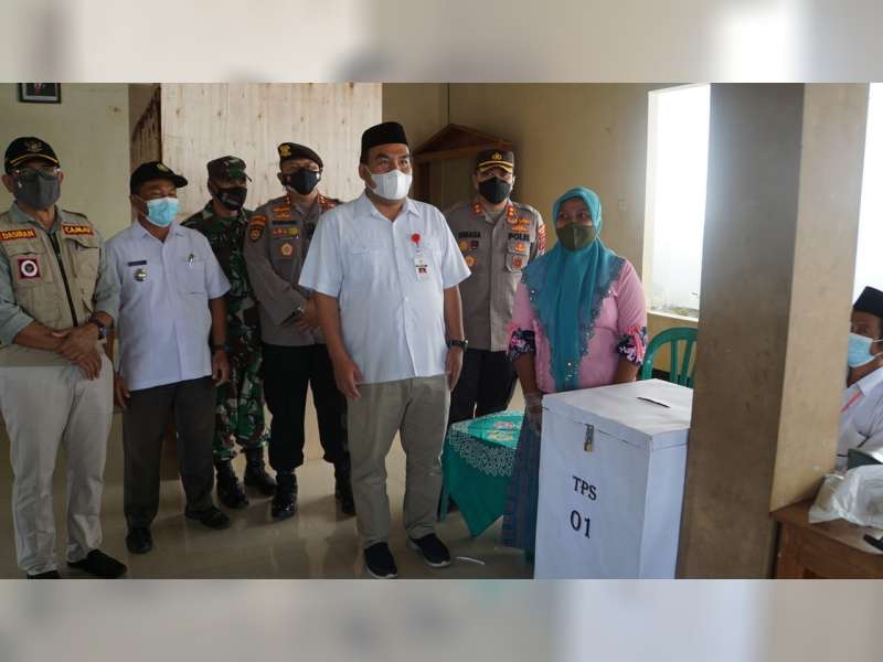 Bupati Bersama Forkopimda Blora Pantau Pelaksanaan Pilkades Serentak