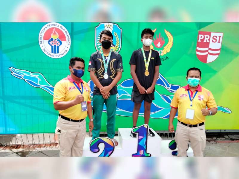 Atlet Renang Bojonegoro Raih 1 Emas dan 2 Perak di Kejuaraan Renang Jatim Open 2021