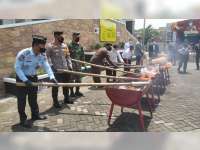 Kejaksaan Bojonegoro Musnahkan Barang Bukti Tindak Pidana yang Sudah Berkekuatan Hukum Tetap