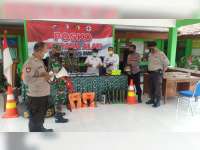 Polisi Bersama Forkopimca Malo, Bojonegoro, Dirikan Posko Bencana Alam