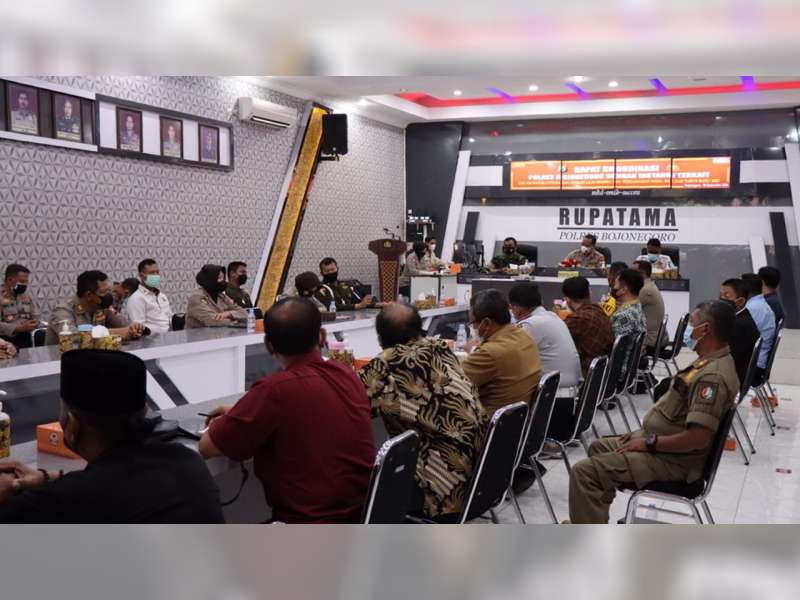 Polres Bojonegoro Gelar Rakor Pengamanan Natal dan Tahun Baru