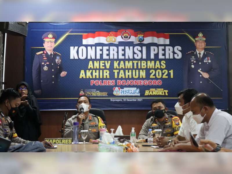 Sepanjang Tahun 2021, Angka Kejahatan di Bojonegoro Alami Penurunan