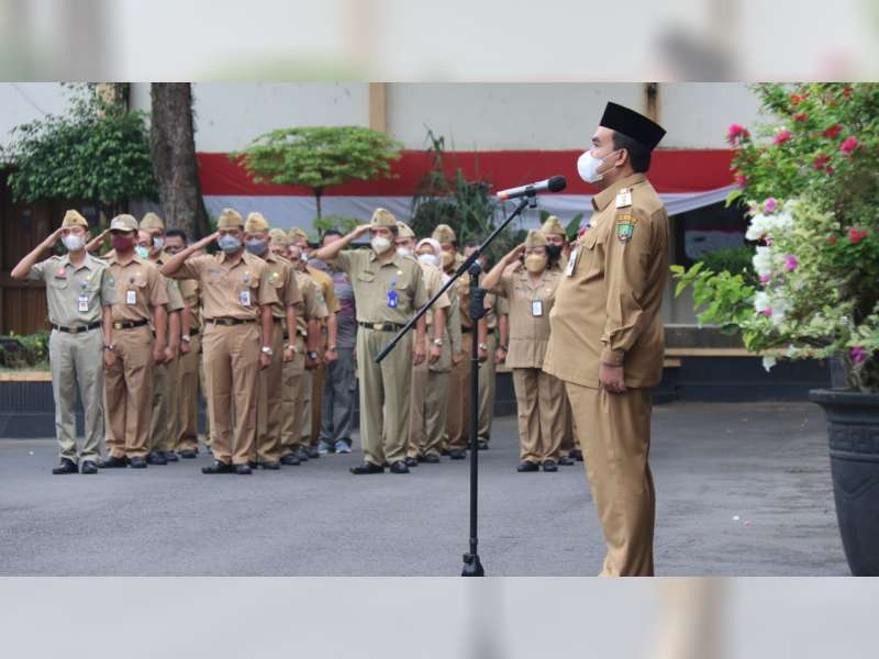 Pimpin Apel Perdana 2022, Ini Pesan Bupati untuk ASN Pemkab Blora