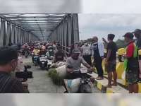Jembatan Glendeng Penghubung Bojonegoro-Tuban Mulai Dibuka untuk Kendaraan Roda Dua