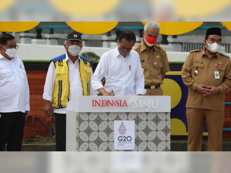 Presiden Joko Widodo Resmikan Bendungan Randugunting di Kabupaten Blora