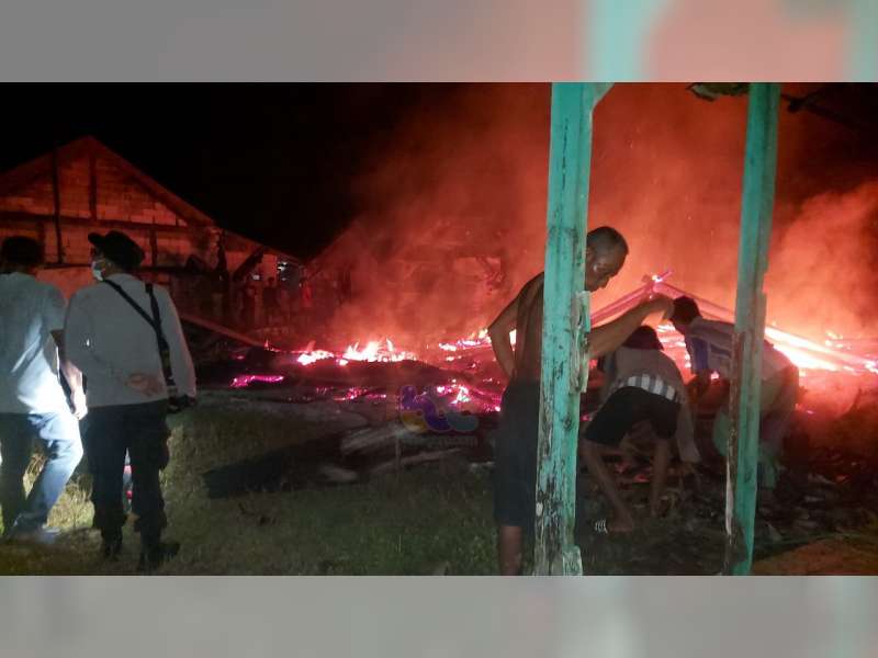 Ditinggal Pergi, Rumah Warga Malo, Bojonegoro Terbakar, Kerugian Capai Rp 100 Juta