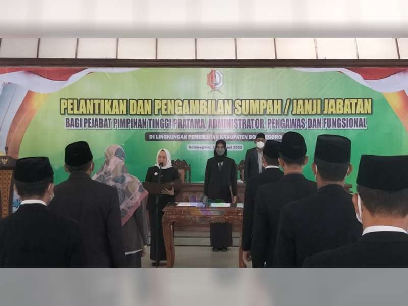Berikut Ini Nama 30 ASN Pemkab Bojonegoro yang Baru Dimutasi dan Dilantik Bupati