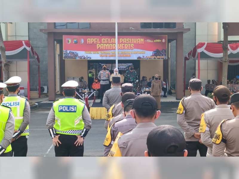 Bupati, Kapolres, dan Dandim Bojonegoro Pimpin Apel Gelar Pasukan 'Pamor Keris'