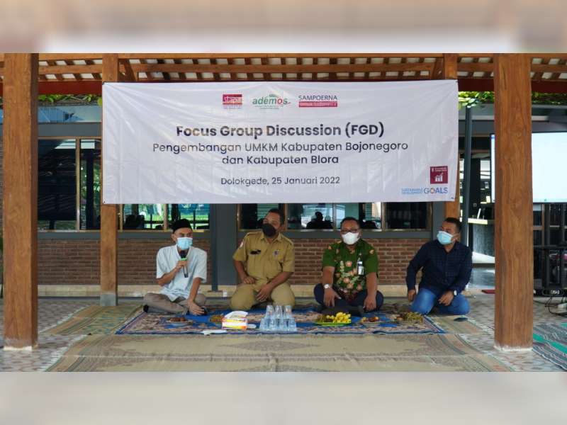 Ademos Gelar FGD Pengembangan UMKM Kabupaten Bojonegoro dan Blora