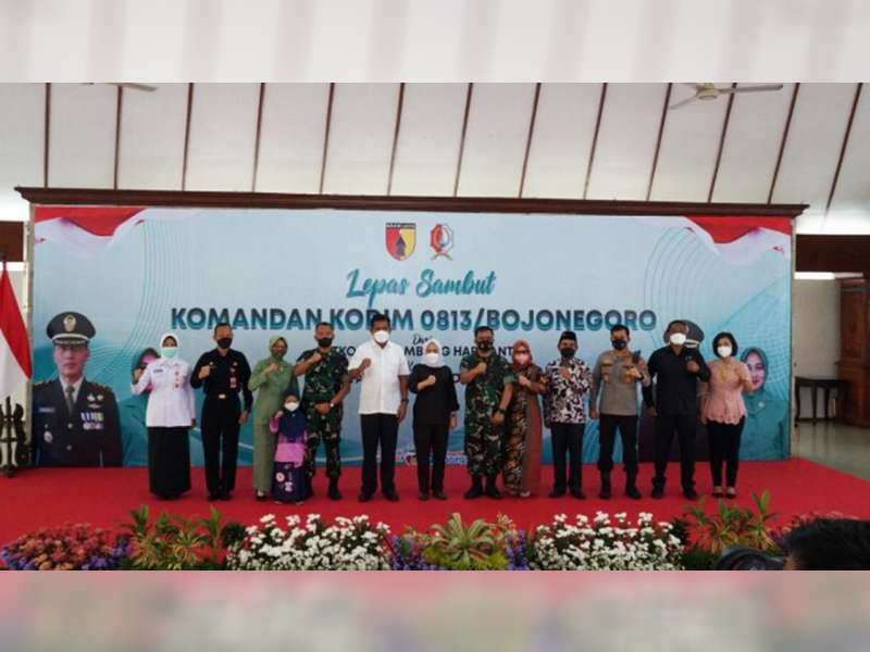 Pisah Sambut Dandim Bojonegoro, Bupati Harap Sinergisme Forkopimda Semakin Baik