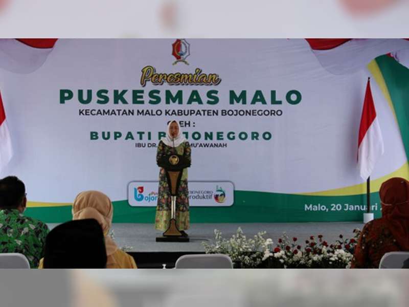 Tingkatkan Layanan Kesehatan, Bupati Bojonegoro Resmikan Puskesmas Malo