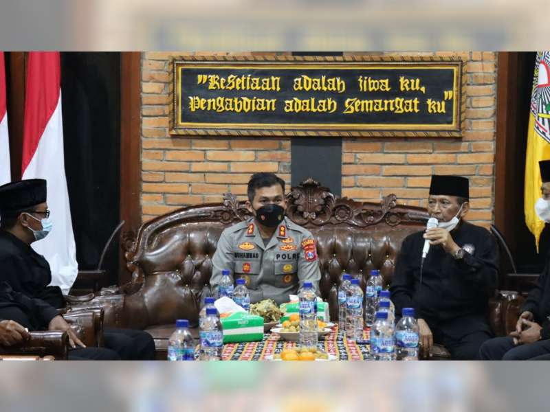 Jaga Harkamtibmas, Kapolres Bojonegoro Silaturahmi dengan Pengurus PSHT
