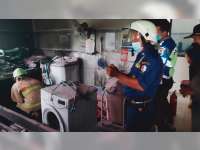 Diduga Akibat Korsleting Dinamo Mesin Cuci, Ruang Penatu Puskesmas Kalitidu, Bojonegoro Terbakar