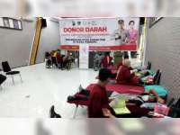 Jaga Ketersediaan Stok Darah, Polres Bojonegoro Gelar Donor Darah