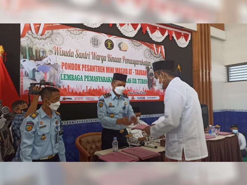 58 Napi di Lapas Tuban Ikuti Wisuda Keagamaan