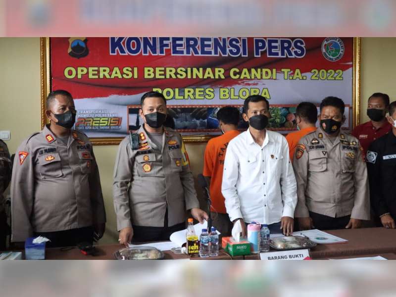 Polres Blora Tangkap 3 Tersangka Kasus Penyalahgunaan Narkotika