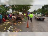 Kecelakaan Beruntun di Kalitidu, Bojonegoro, Seorang Pengemudi Luka Berat