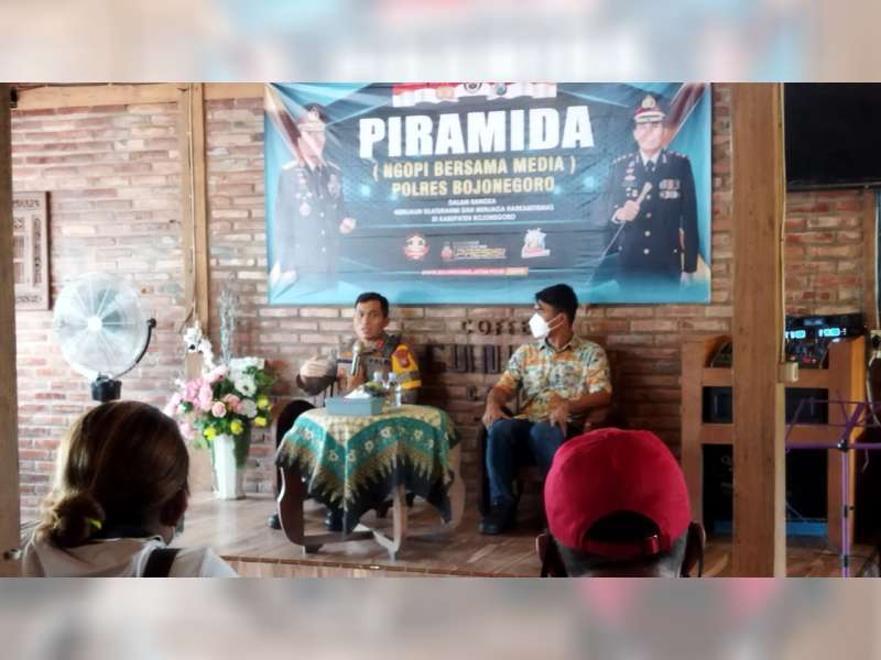 Jalin Silaturahmi, Kapolres Bojonegoro Kembali Gelar Ngopi Bareng Media
