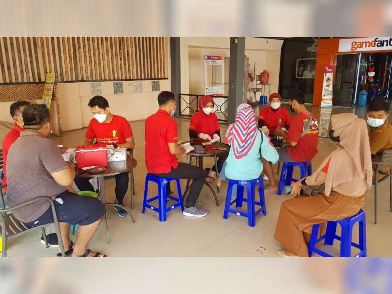 Percepatan Vaksinasi, Polres Bojonegoro Buka Gerai Vaksin di Pusat Perbelanjaan