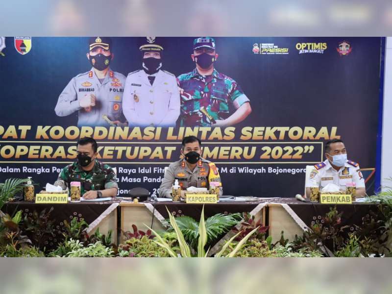 Polres Bojonegoro Gelar Rakor Kesiapan Operasi Ketupat Semeru 2022